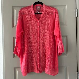 Johnny Was Embroidered Blouse